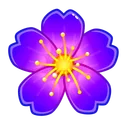 Sakura Flower Violet Iris