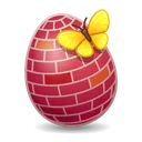 Easter Egg Brick Wall