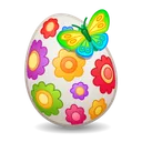 Easter Egg Flower Bed