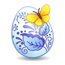 Easter Egg Gzhel