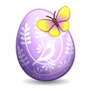 Easter Egg Purple Bird