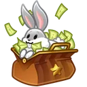 Spring Basket Cash Bunny