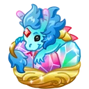 Spring Basket Crystal Dragon