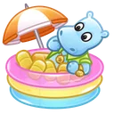 Spring Basket Kinder Hippo