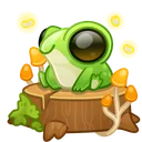 Spring Basket Moon Frog
