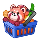 Spring Basket Red Panda