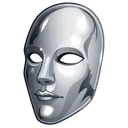 Myth Mask Silver Face