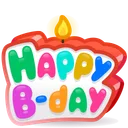 B-Day Candle Candy Message