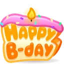 B-Day Candle Donut Cream