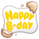B-Day Candle Eggcellent