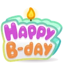 B-Day Candle Fresh Mint