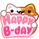 B-Day Candle Happy Meows