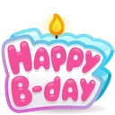 B-Day Candle Icy Pink