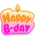 B-Day Candle Jelly Bubble