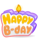 B-Day Candle Lolipop