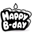 B-Day Candle Old Cartoon
