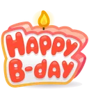 B-Day Candle Peachy