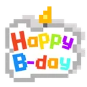 B-Day Candle Pixel Wish