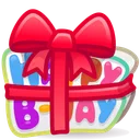 B-Day Candle Red Ribbon
