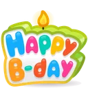 B-Day Candle Spring Meadow