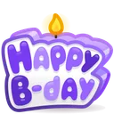 B-Day Candle Starry Night
