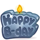 B-Day Candle Steel Strong