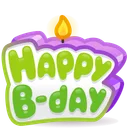 B-Day Candle Wicked