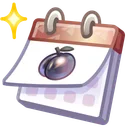Desk Calendar Peach Week