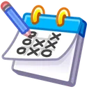 Desk Calendar Tic Tac Toe