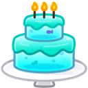 Homemade Cake Blue Depth