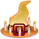 Witch Hat Candelabra