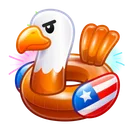 Pool Float Bald Eagle