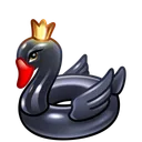 Pool Float Dark Swan