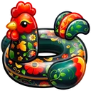 Pool Float Khokhloma