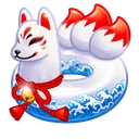 Pool Float Kitsune