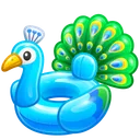 Pool Float Royal Peacock