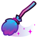 Flying Broom Glitch Witch