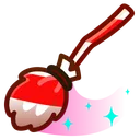 Flying Broom Red Rotation