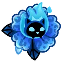 Skull Flower Black Cat