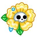 Skull Flower Daisy