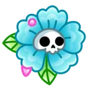 Skull Flower Dewdrop