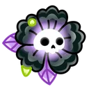 Skull Flower Glowing Goth