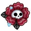 Skull Flower Gothic