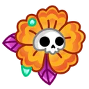 Skull Flower Graffiti