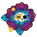 Skull Flower Jack Sparrow