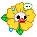 Skull Flower Joyful Duck