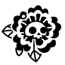 Skull Flower Newspaper