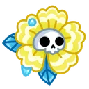 Skull Flower Sun Dazzle