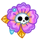 Skull Flower Sunset