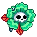 Skull Flower Wreath
